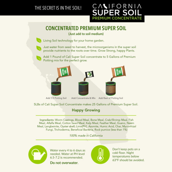 CaliSuperSoil Concentrate Potting Guide