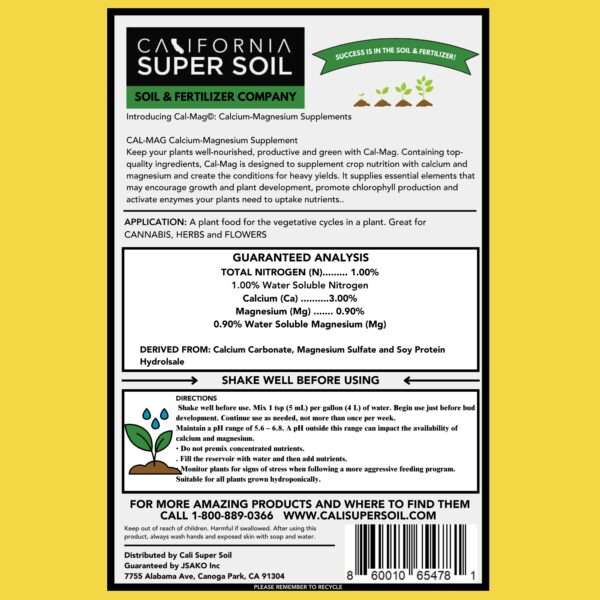Cal-Mag Label