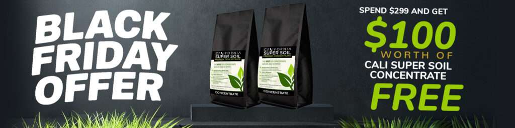 Black Friday Offer - Spend $299 and get $100 worth of Cali Super Soil Concentrate FREE
